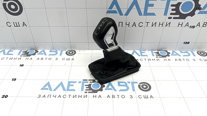 Ручка КПП Volvo XC60 20-21 T5, T6 кожа черная, с чехлом, потертости