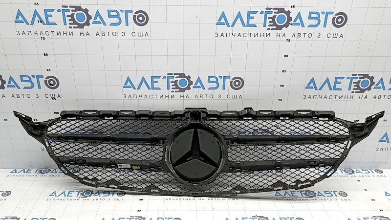 Grilă radiator completă Mercedes Clasa C W205 16-18 cu emblemă fără radar pentru cameră, nisip