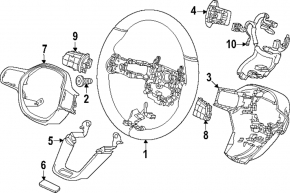 Кнопки управления на руле правые Honda Civic XI FE/FL 22-26 под радар