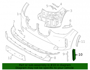 Решетка переднего бампера правая BMW X3 G45 25-26