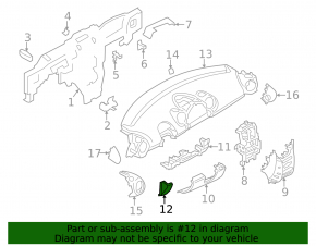 Ornamente laterale stânga față Mini Cooper Countryman R60 11-16 negru, partea inferioară