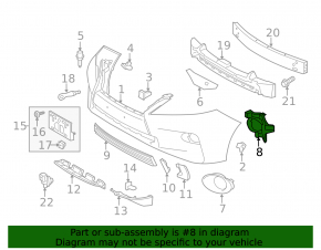 Кронштейн птф правый Lexus RX350 RX450h 13-15 рест