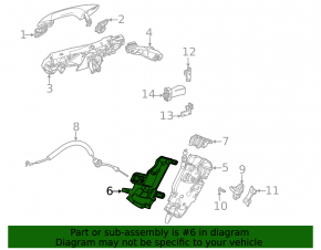 Suport încuietoare ușă spate dreapta pentru Mercedes H247 GLA 20-26