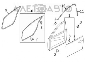 Дверь в сборе передняя левая Mazda 6 14-21