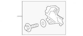 Suport aripi față stânga Lexus NX200t NX300 NX300h 15-21 nou original