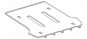 Capacul portbagajului pentru Lexus GX470 03-09 gri