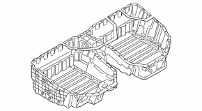 Корпус ВВБ BMW 5 G30 18-23 530e hybrid нижняя часть
