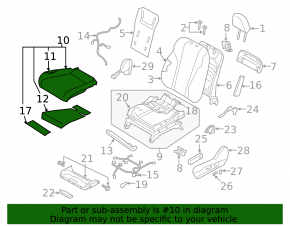Scaun șofer Subaru Outback 20-25 electric, cu memorie, piele combinată neagră și bej