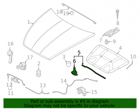 Garnitură capotă Hyundai Sonata 20-26