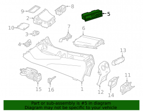 USB HUB Mercedes X247 GLB 20-26 центральный, 2 type-C