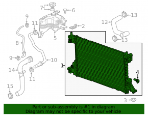 Radiatorul de răcire a apei pentru Chevrolet Volt 11-15