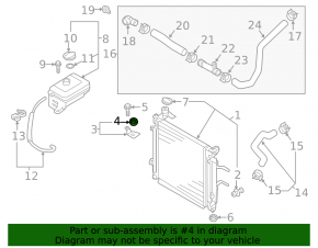 Suport radiator stânga Kia Sorento 10-15 2.4, 3.3