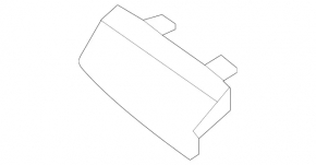 Capac cârlig remorcare bară față Mercedes W167 GLE 350 450 20-23, parte inferioară