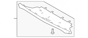 Capac bară față pentru Land Rover Range Rover Velar 18-23, negru