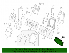 Bloc de supape pentru umflarea scaunului pasagerului Lincoln Corsair 20-26