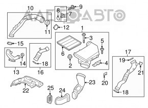 Воздухоприемник BMW X3 F25 11-17