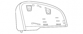Capac oglindă dreapta pentru Volvo XC40 19-26
