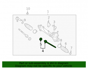 Bară de direcție stânga Lexus RX400h 06-09