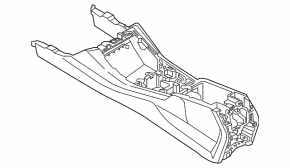Консоль центральная BMW X3 G01 22-24 черная