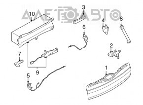 Замок багажника нижний правый BMW X5 E70 07-13