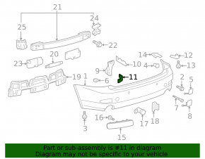 Крепление заднего бампера внутреннее правое Lexus IS250 IS350 06-13
