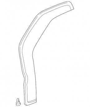 Уплотнитель двери передней левой Lexus RX300 98-03