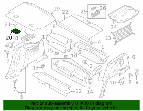 Крюк багажника Ford C-max MK2 13-18 черный