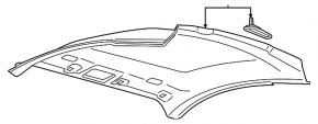 Обшивка потолка Ford Mustang mk6 15-23 купе