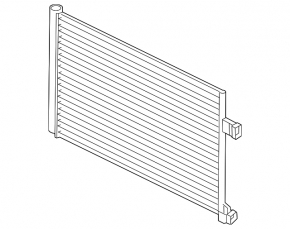 Condensator radiator aer condiționat Land Rover Range Rover Velar 18-26 2.0T, 3.0T, 5.0T