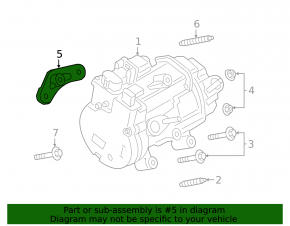 Кронштейн компрессора кондиционера Ford Escape MK4 20-26 hybrid, plug-In со шпилькой