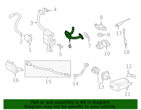 Трубка клапана ЕГР Subaru Outback 15-19