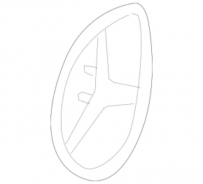 Emblema Mercedes pentru portiera portbagajului Mercedes GLA 15-20