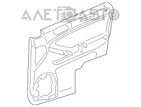 Обшивка двери карточка передняя правая Mercedes W164 ML беж