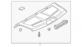 Полка задняя VW Jetta 19-26 черн
