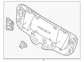 Обшивка крышки багажника VW Jetta 19-26 черная