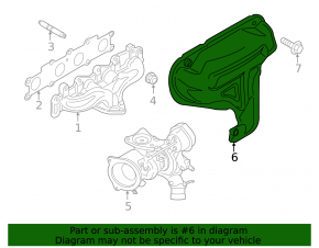 Защита коллектора Ford Escape MK3 13-16 1.6T