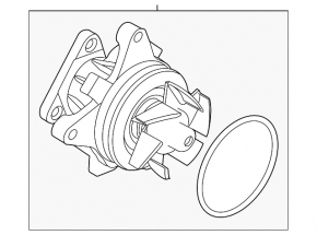 Pompă de apă Land Rover Range Rover Evoque 12-17 2.0