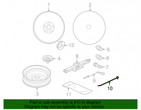 Ручка домкрата Mitsubishi Galant 04-12