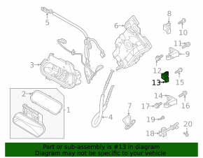 Петля двери нижняя передняя левая Volkswagen ID.4 21-22 2 части