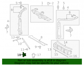 Крышка моторчика актуатора жалюзи Toyota Camry v70 18-20 hybrid