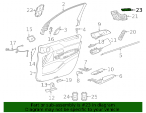 Butoane încălzire scaun față dreapta pentru Mercedes Clasa A V177 19-22 negru