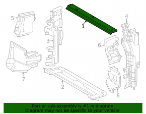 Deflector superior al radiatorului pentru Lexus RX 23-25 JP construit