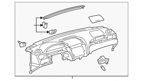 Panoul frontal al torpilei fără AIRBAG Toyota Solara 2.4 04-08