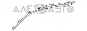 Подушка безопасности airbag боковая шторка правая Lexus RX350 RX450h 10-15 ржавый пиропатрон