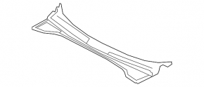 Grilă ștergătoare de parbriz din plastic pentru Audi Q3 83A 19-25