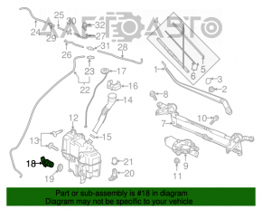 Мотор омывателя Mazda 6 14-21