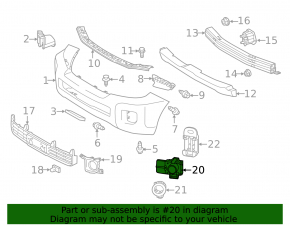 Senzori de parcare pe bara spate pentru Toyota Land Cruiser 13-15