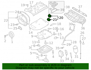Крышка маслозаливной горловины VW CC 08-17 2.0 CCTA