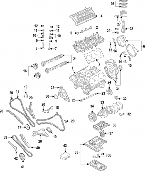 Шестерная балансирного вала Audi A6 C8 19-25 3.0T