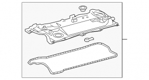 Capac supapă Toyota Camry v70 18- 2.5 A25A-FKS